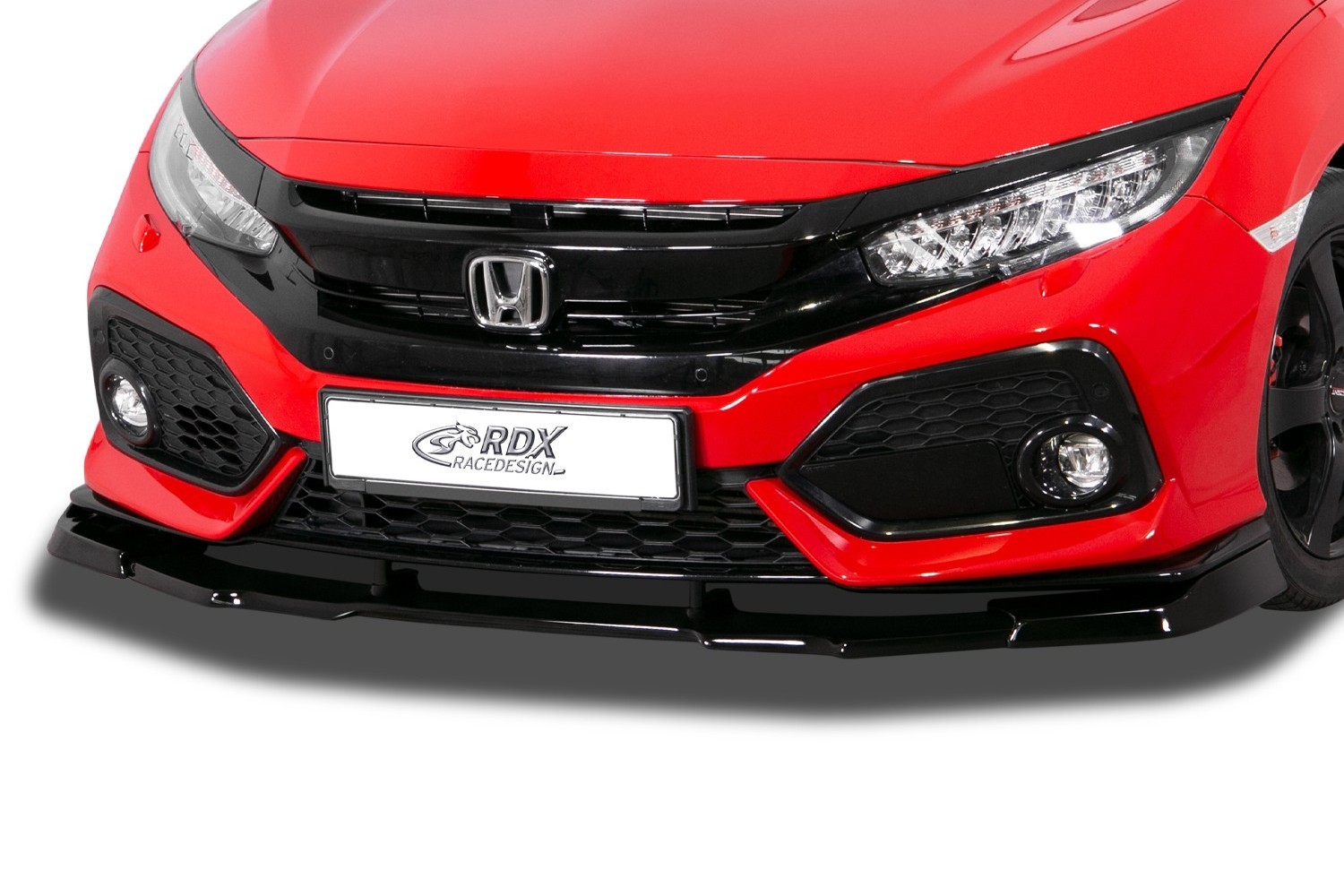 Front spoiler suitable for Honda Civic X 2017-2021 5-door hatchback Vario-X PU