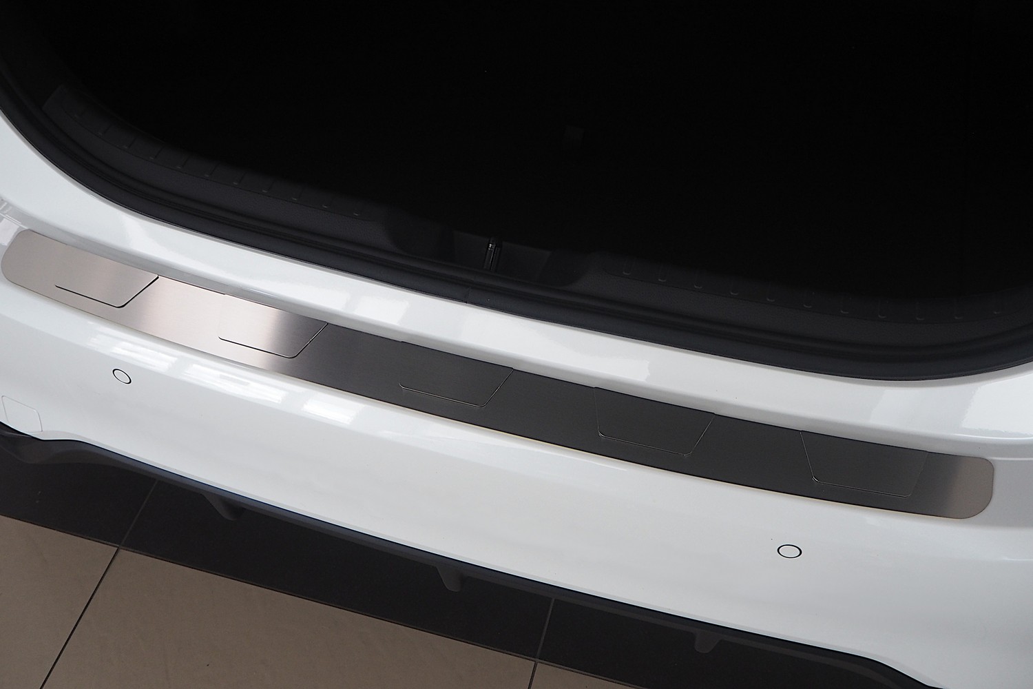Bumperbeschermer geschikt voor Honda Civic XI 2021-heden 5-deurs hatchback RVS geborsteld