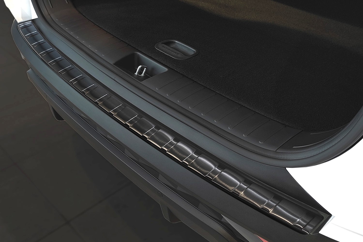 Ladekantenschutz passend für Hyundai Tucson (NX4) 2020-heute Edelstahl gebürstet anthrazit
