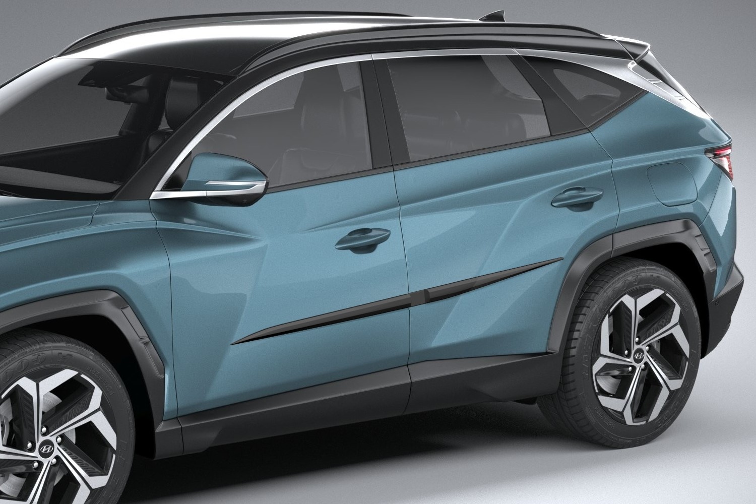 Hohe qualität Leder Kofferraum Matte Für Hyundai Tucson NX4 2021