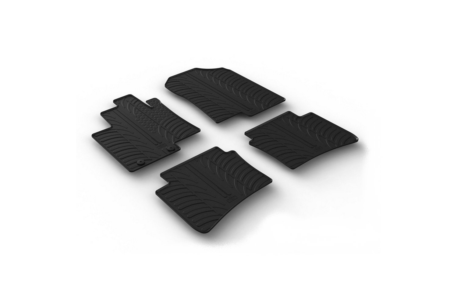 Car mats suitable for Hyundai Bayon (BC3 CUV) 2021-present Rubbasol rubber