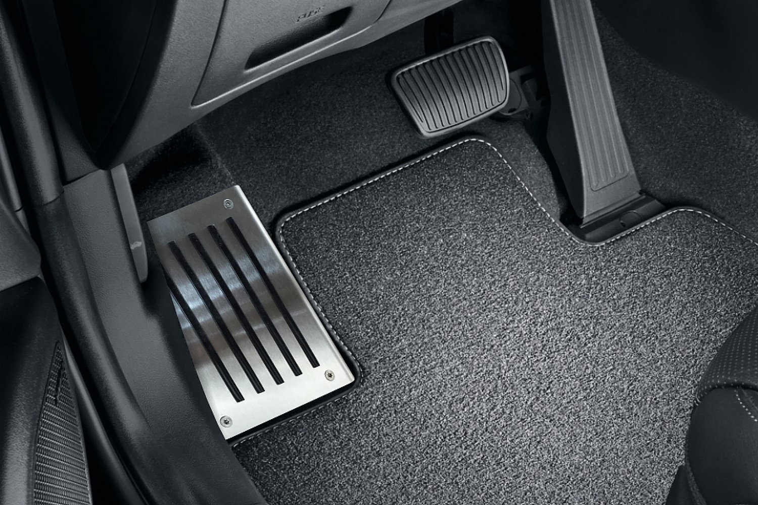 Foot rest trim suitable for Audi Tucson (NX4) 2020-present stainless steel brushed