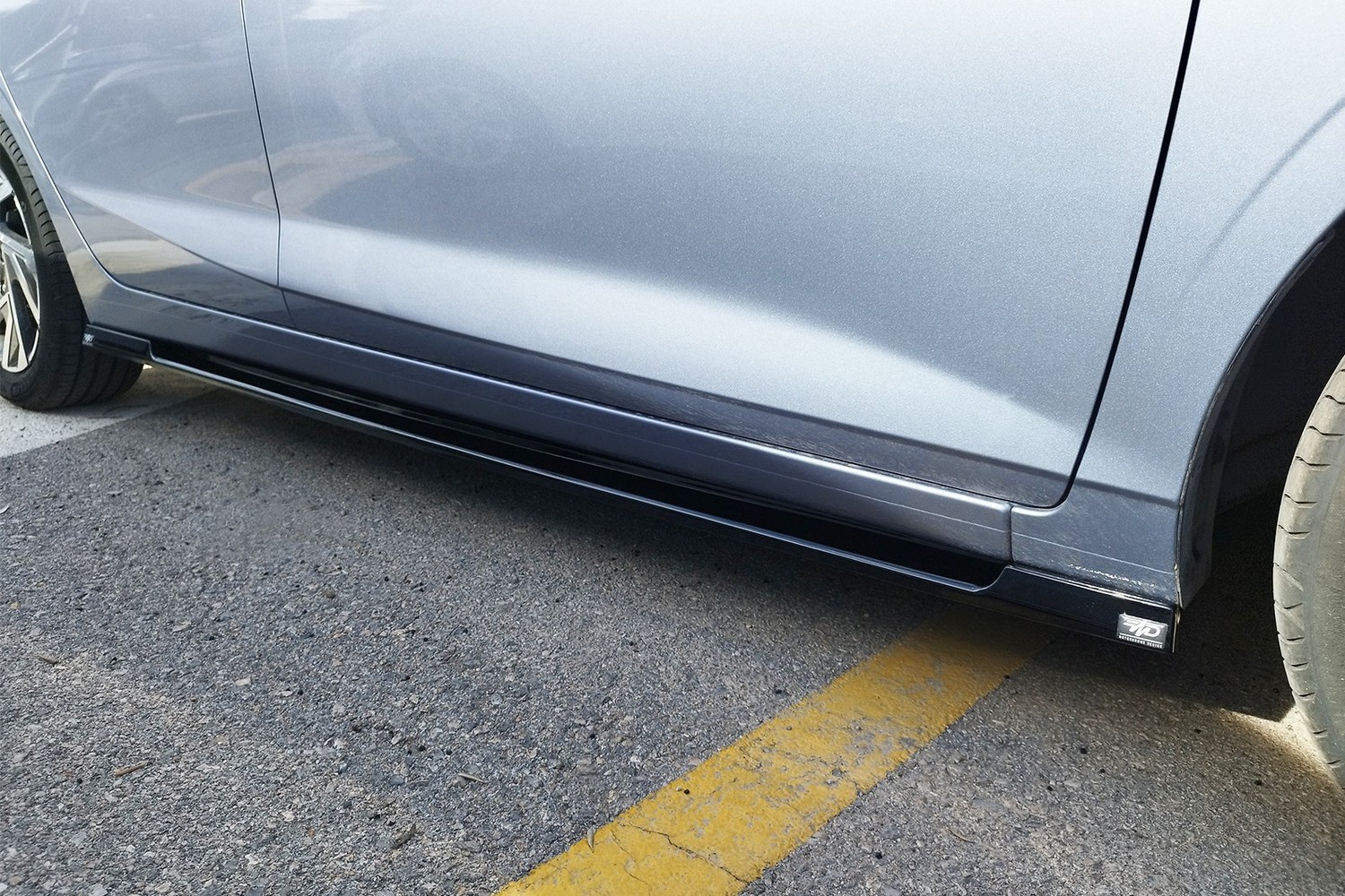 Side skirts suitable for Hyundai i20 (BC3) 2020-present 5-door hatchback ABS