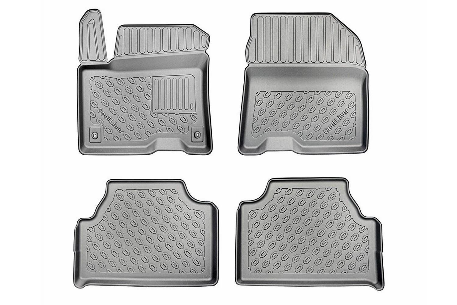 Car mats suitable for Hyundai Kona (OS) 2017-2022 Cool Liner PE/TPE rubber