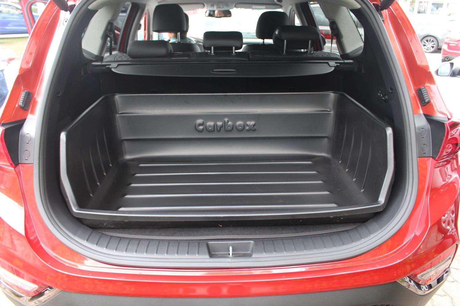 Boot liner suitable for Hyundai Santa Fe (TM) 2018-2024 Carbox Classic YourSize 113 x 90 high wall