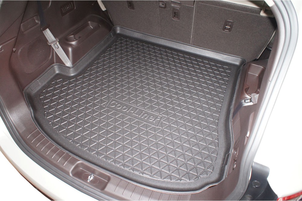 Boot mat suitable for Hyundai Grand Santa Fe (NC) 2013-2018 Cool Liner anti slip PE/TPE rubber