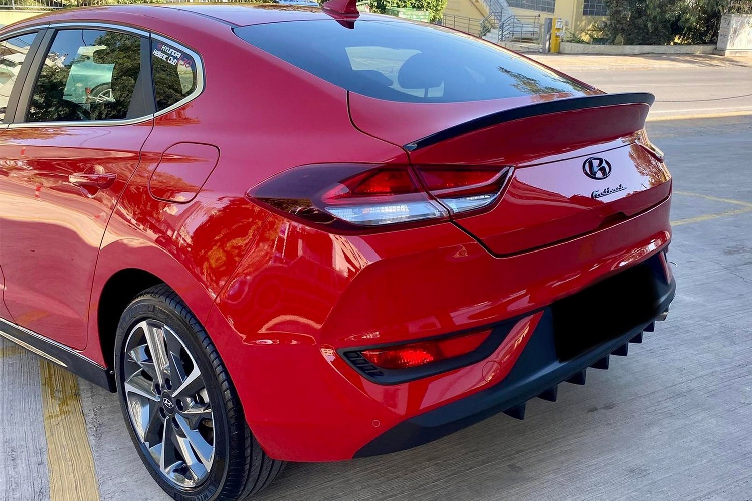 Boot spoiler lip suitable for Hyundai i30 Fastback (PD) 2018-present 5-door hatchback