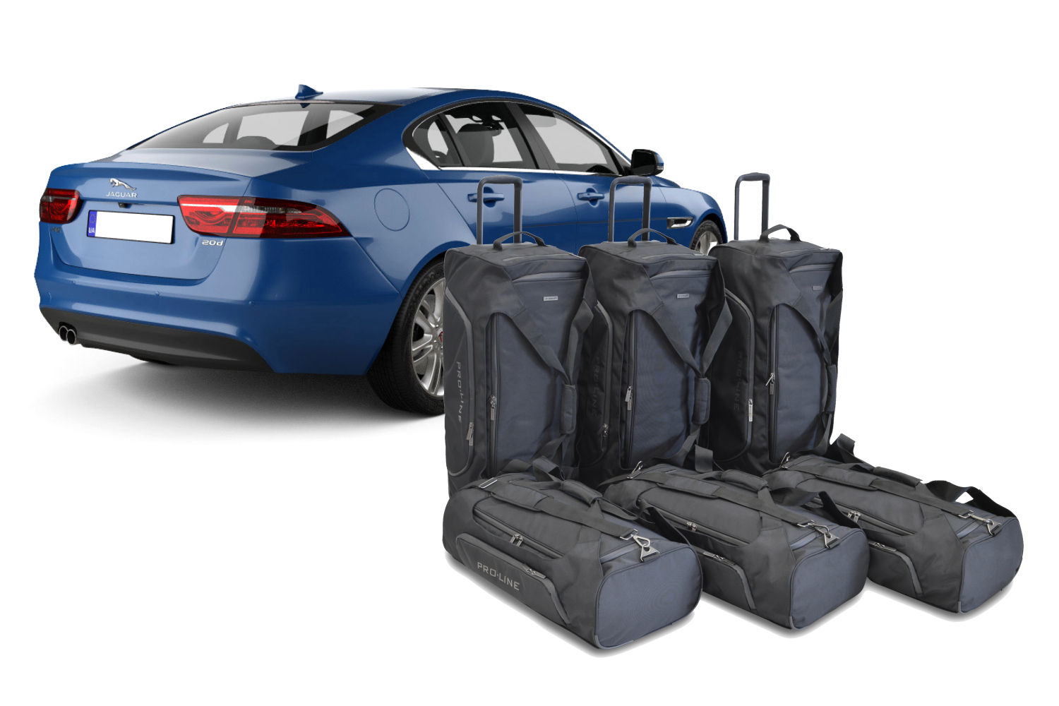 Travel bag set suitable for Jaguar XE (X760) 2015-present 4-door saloon Pro.Line