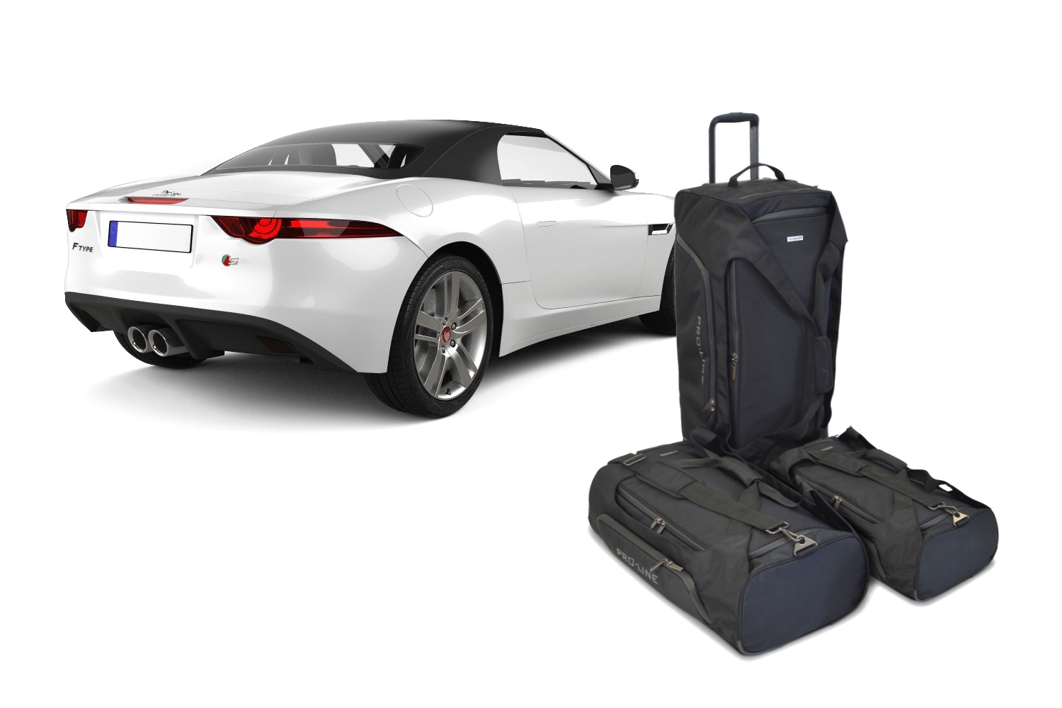 Set de sacs de voyage convient à Jaguar F-type Cabriolet (X152) 2013-présent Pro.Line