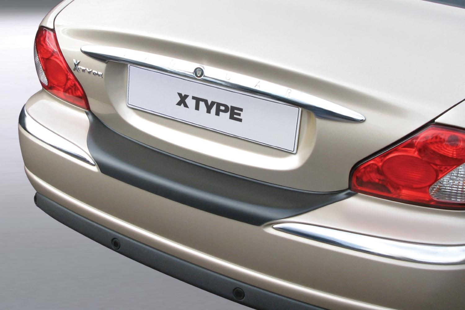 Bumperbeschermer geschikt voor Jaguar X-Type 2001-2007 4-deurs sedan ABS - matzwart