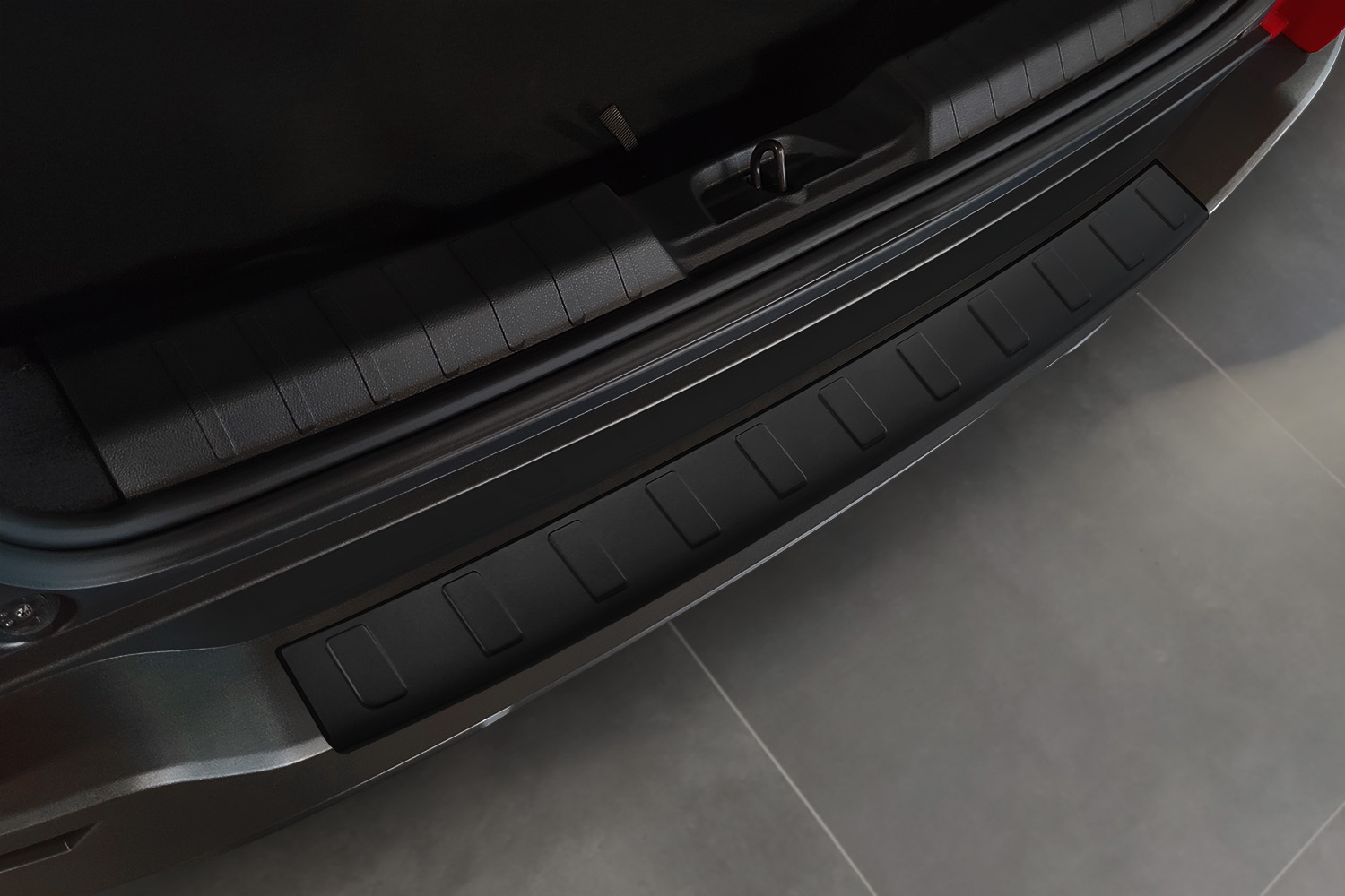Protection de seuil de coffre convient à Jeep Avenger 2023-présent acier inox noir mat