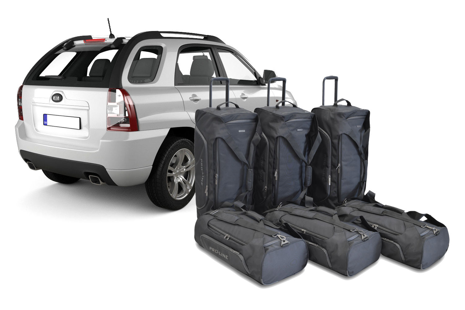 Set de sacs de voyage convient à Kia Sportage III (SL) 2010-2015 Pro.Line