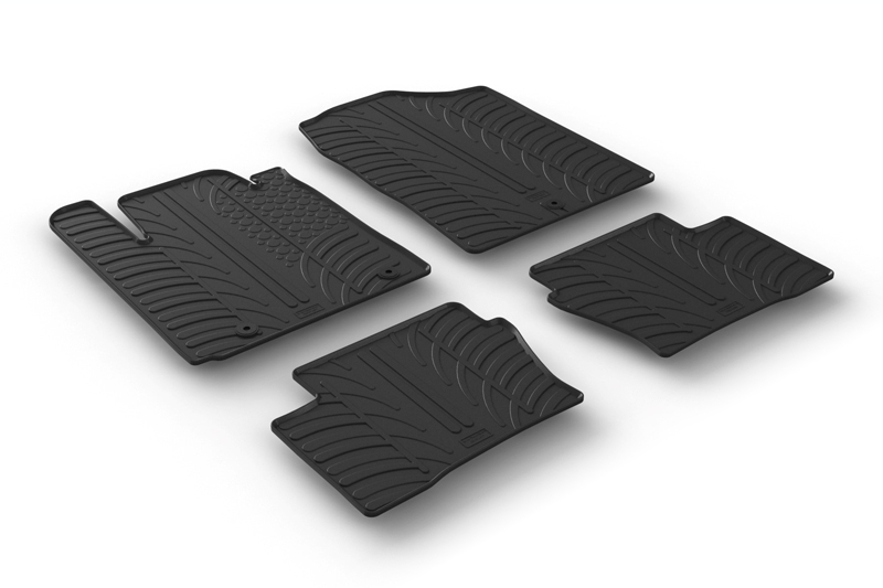 Car mats suitable for Kia Picanto (JA) 2017-present 5-door hatchback Rubbasol rubber