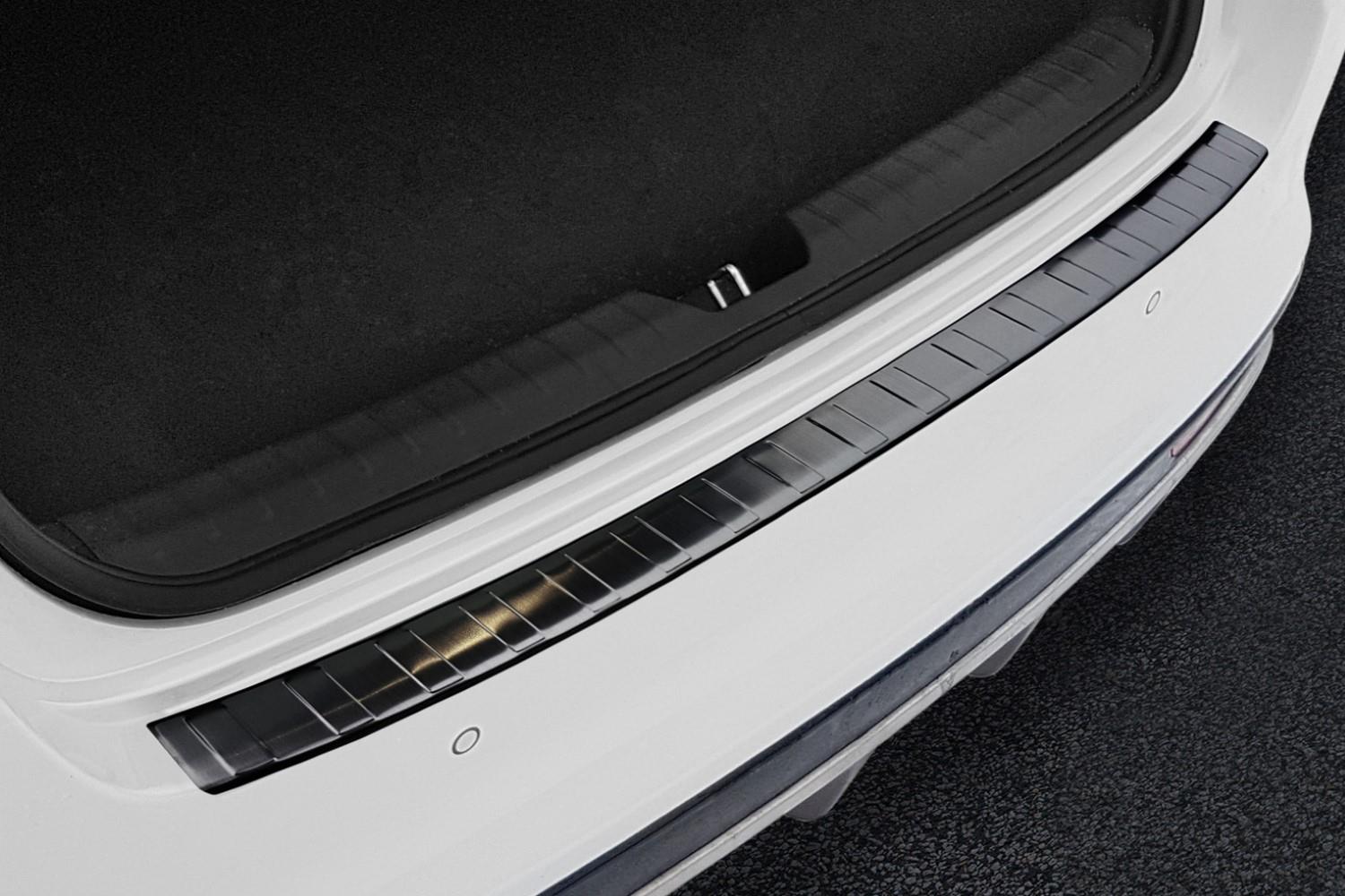 Bumperbeschermer geschikt voor Kia Optima (JF) 2015-2020 4-deurs sedan RVS geborsteld antraciet