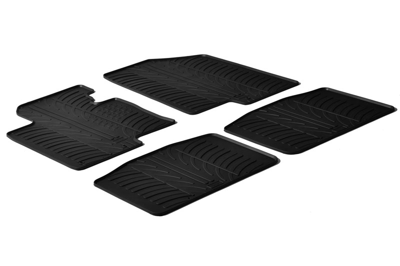 Car mats suitable for Kia Optima (TF) 2010-2015 4-door saloon Rubbasol rubber