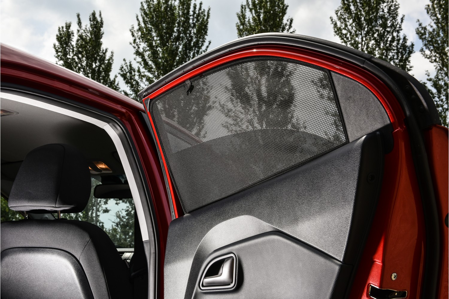 Zonneschermen geschikt voor Kia Rio (UB) 2011-2017 5-deurs hatchback Car Shades - achterportieren