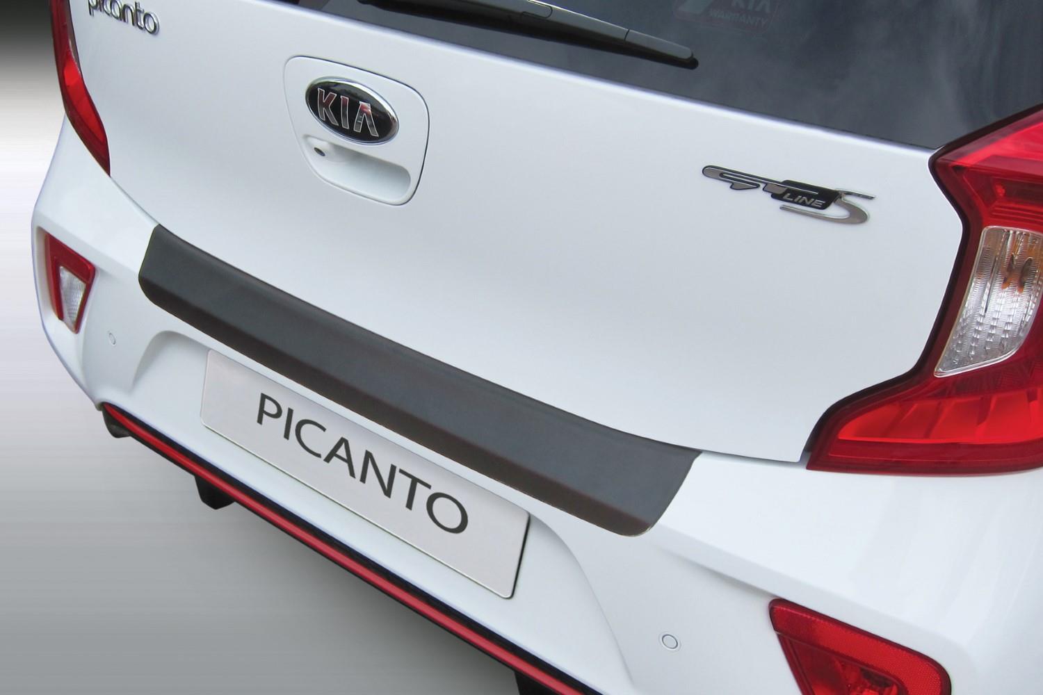 Bumperbeschermer Kia Picanto (JA) 2017-heden 5-deurs hatchback ABS - matzwart