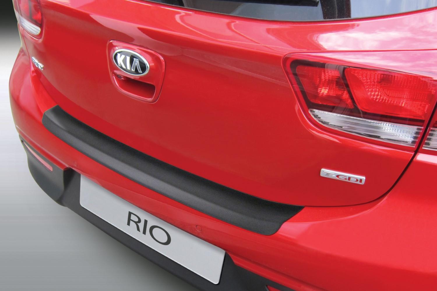 Bumperbeschermer geschikt voor Kia Rio (YB) 2017-heden 5-deurs hatchback ABS - matzwart