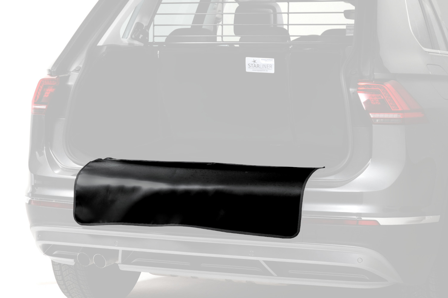 SINGARO Protecteur de pare-chocs arrière de voiture, 35,1 pouces x 2,75  pouces de voiture/SUV Accessoires extérieurs de coffre en caoutchouc anti- rayures universels (noir) 