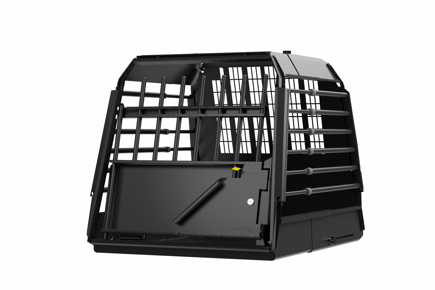 Jaula para perros compatible con Dacia Dokker 2012-2021 Kleinmetall VarioCage Black Edition L+
