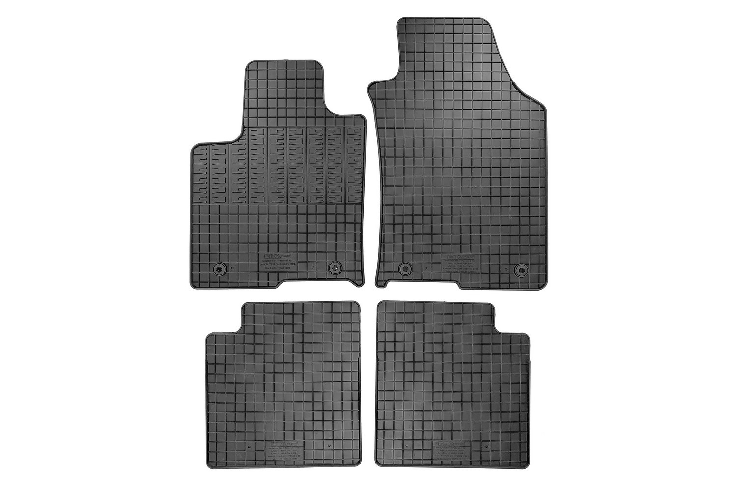 Tapis convient à Lancia Ypsilon III (846) 2020-présent 5 portes bicorps caoutchouc