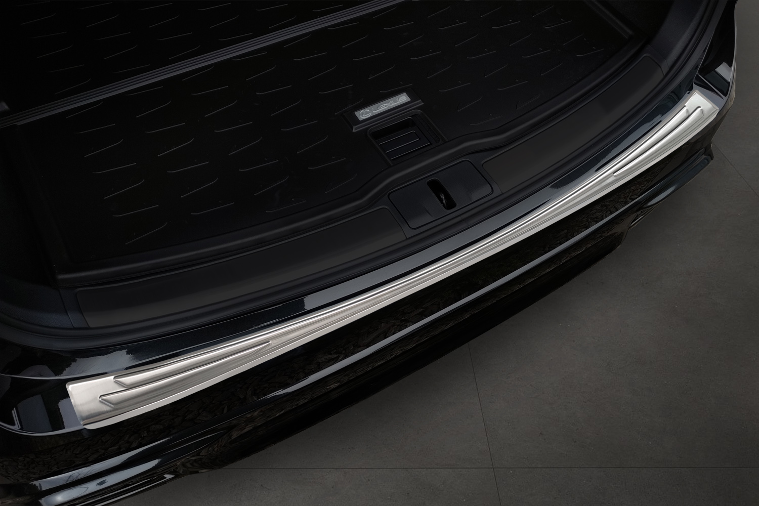 Protection de seuil de coffre convient à Lexus RX V (AL30) 2022-présent acier inox brossé