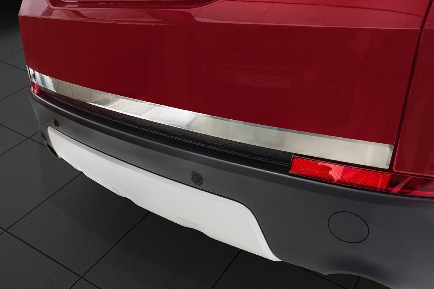  Voiture Cuir Tapis de Coffre pour Land Rover Discovery  Sport(7seats) 2016-2021,Cuir Anti Rayures Coffre Doublure Imperméable  Antidérapant Protection Coffre,Allblack