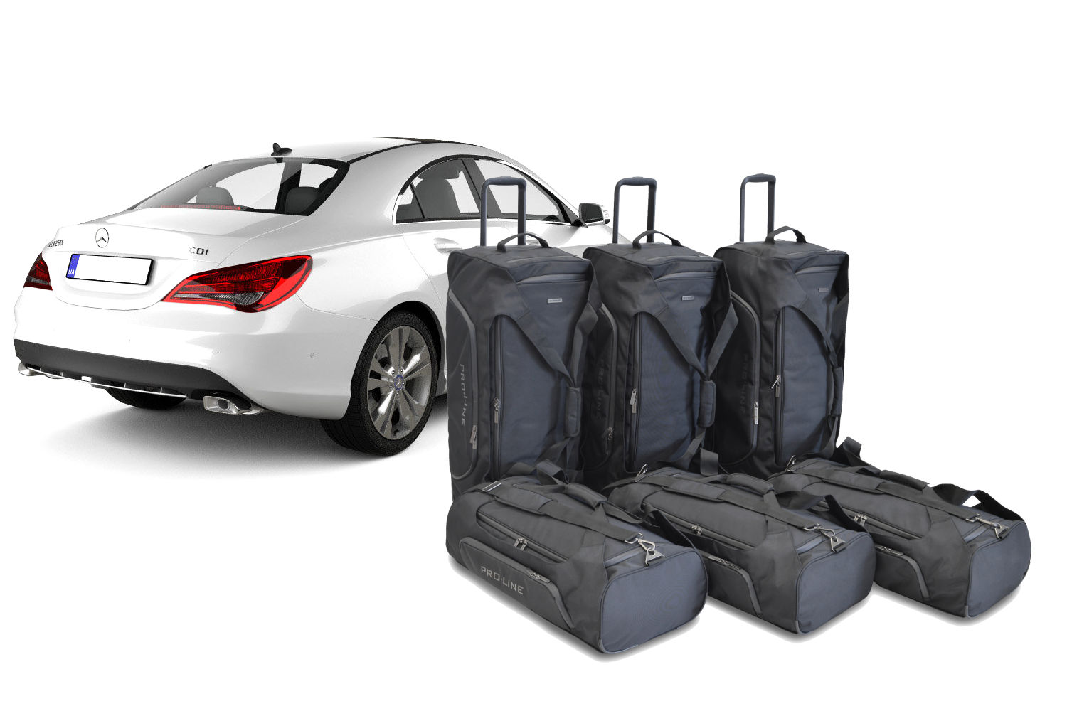 Travel bag set suitable for Mercedes-Benz CLA (C117) 2013-2019 4-door coupé Pro.Line