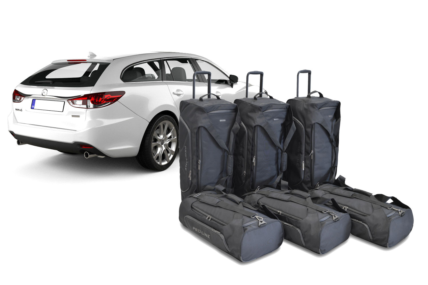 Set de sacs de voyage convient à Mazda6 (GJ) 2012-présent break Pro.Line