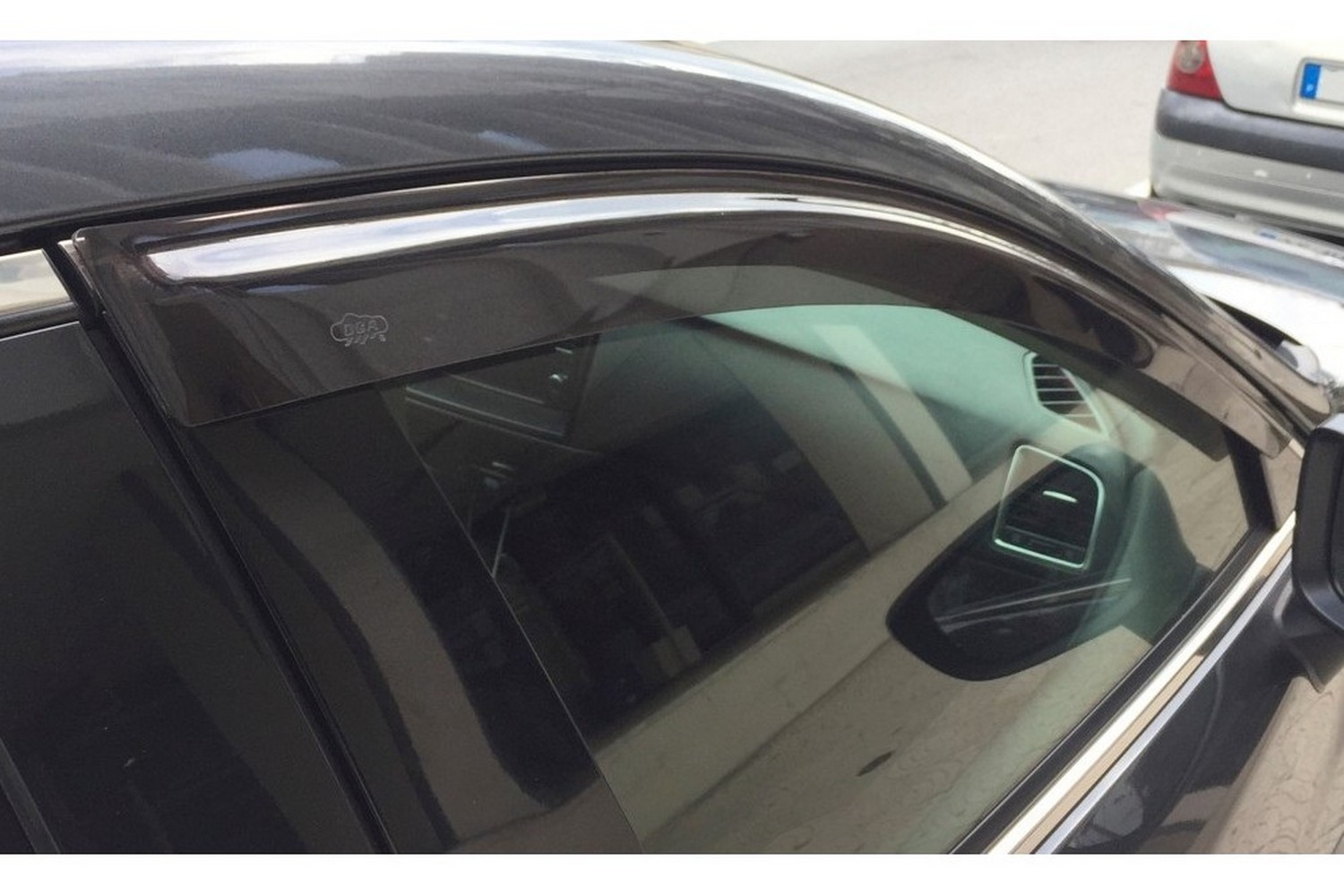 Side wind deflectors suitable for Mazda6 (GJ-GL) 2012-present 4 & 5-door front doors DGA - smoke grey (2)