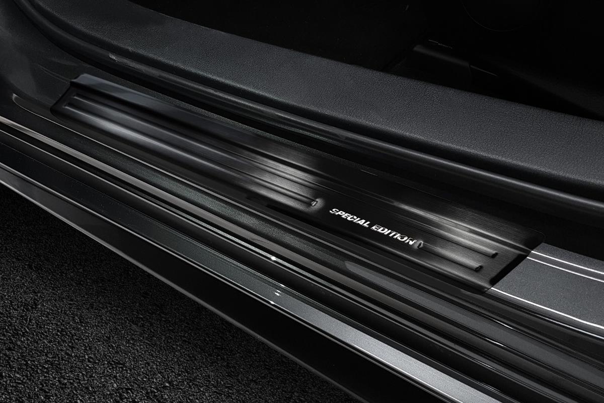 Einstiegsleisten Mazda3 (BP) 2019-heute 4 & 5-Türer Edelstahl gebürstet anthrazit 4-teilig