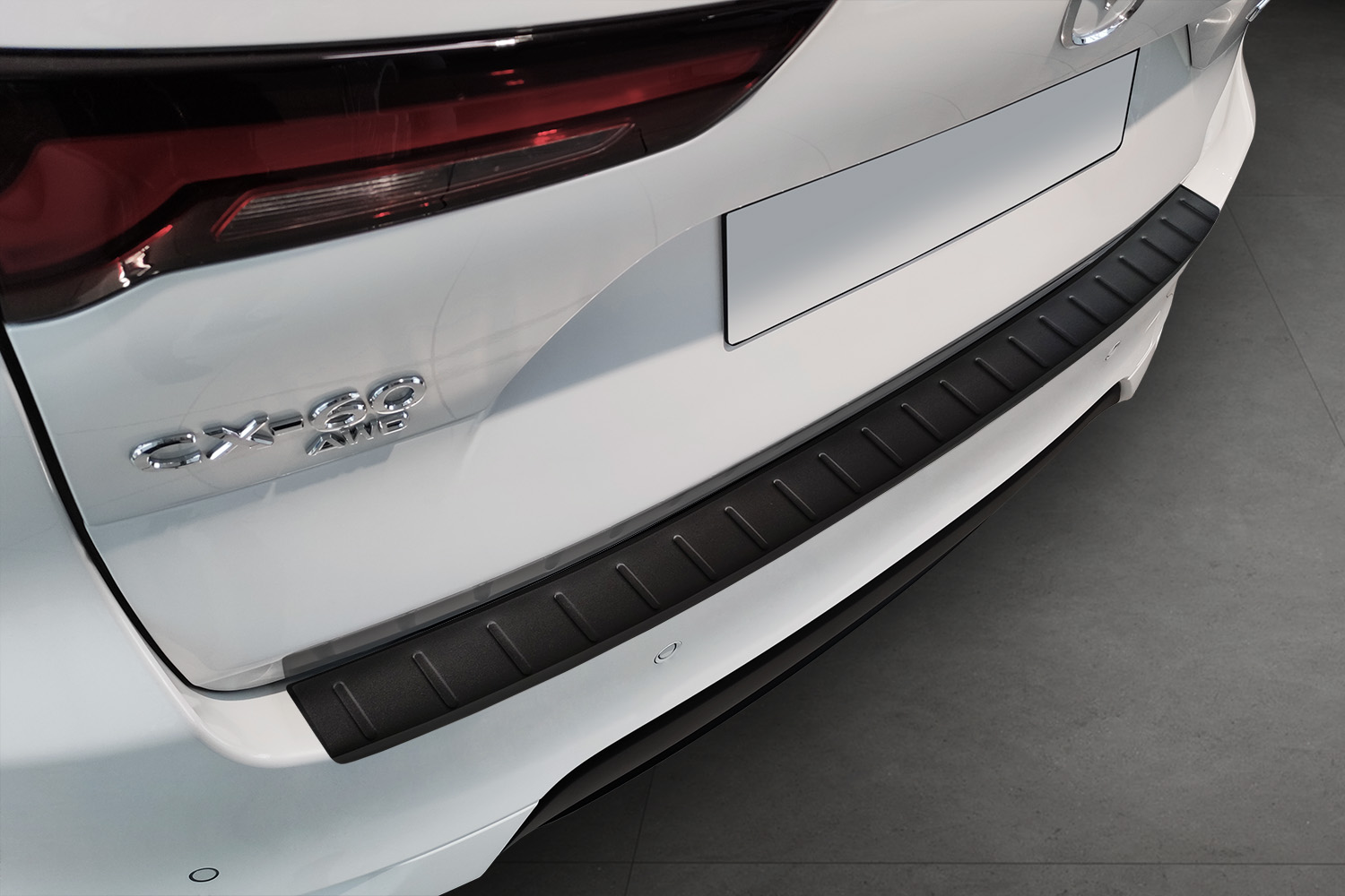 Bumperbeschermer geschikt voor Mazda CX-60 (KH) 2022-heden RVS mat zwart