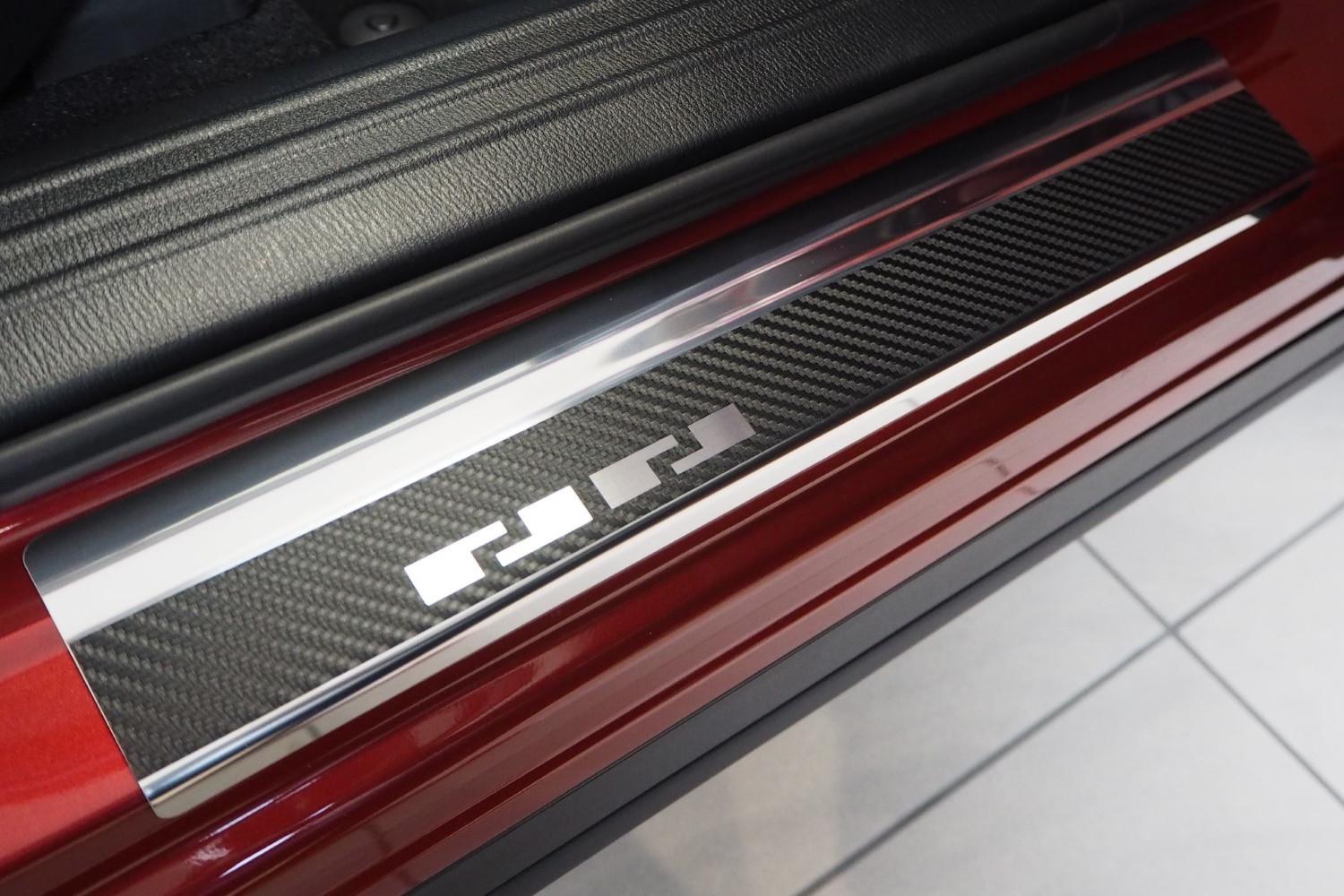 Seuils de portes Mazda CX-5 (KF) 2017-présent acier inox - feuille de carbone