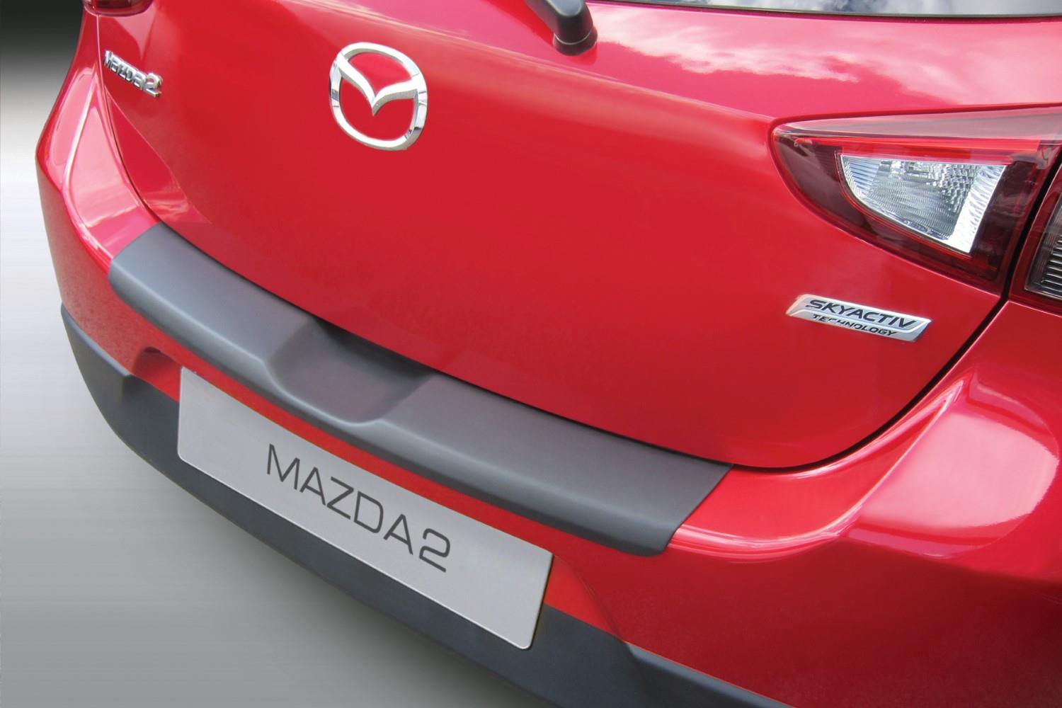 Protection de seuil de coffre Mazda2 (DJ) 2015-présent 5 portes bicorps ABS - noir mat
