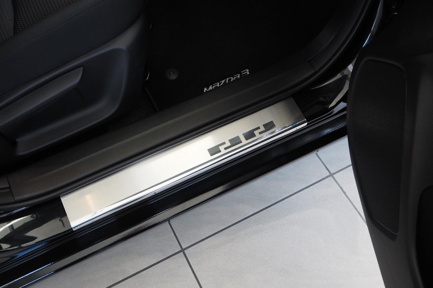 Instaplijsten geschikt voor Mazda3 (BM) 2013-2019 4 & 5-deurs RVS geborsteld