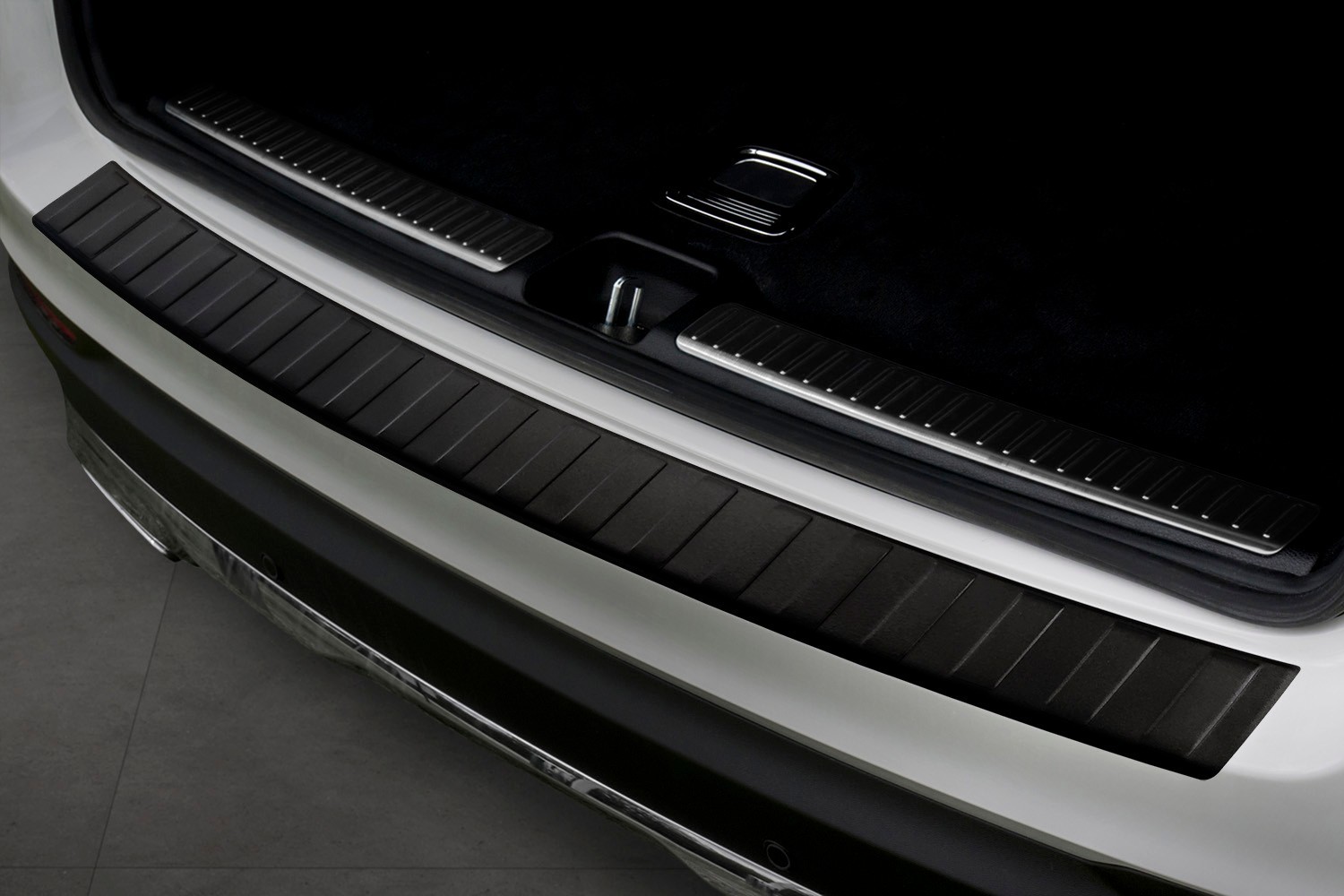 Mercedes-Benz (X253) | schwarz Edelstahl CPE GLC Ladekantenschutz Hochglanz
