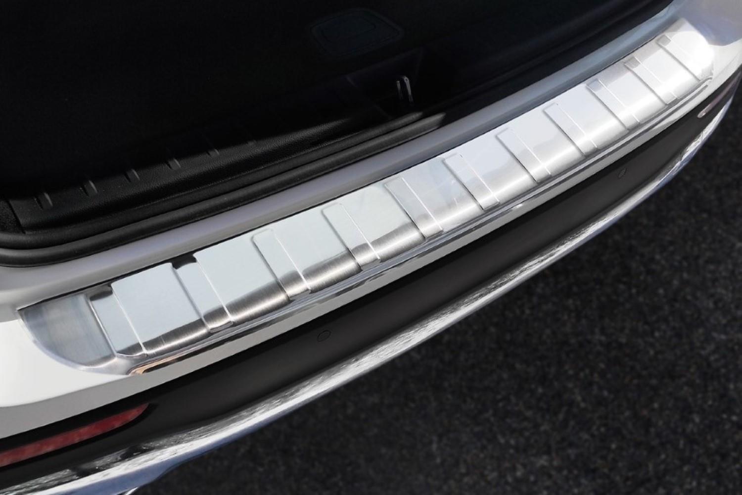 Protection de seuil de coffre convient à Mercedes-Benz GLB (X247) 2019-présent acier inox brossé