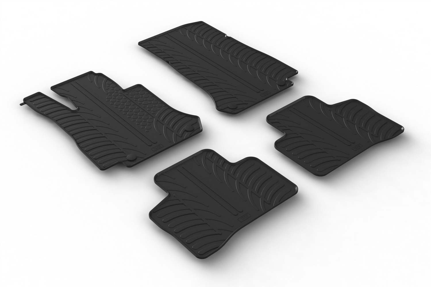 Car mats suitable for Mercedes-Benz EQC (N293) 2019-2023 Rubbasol rubber