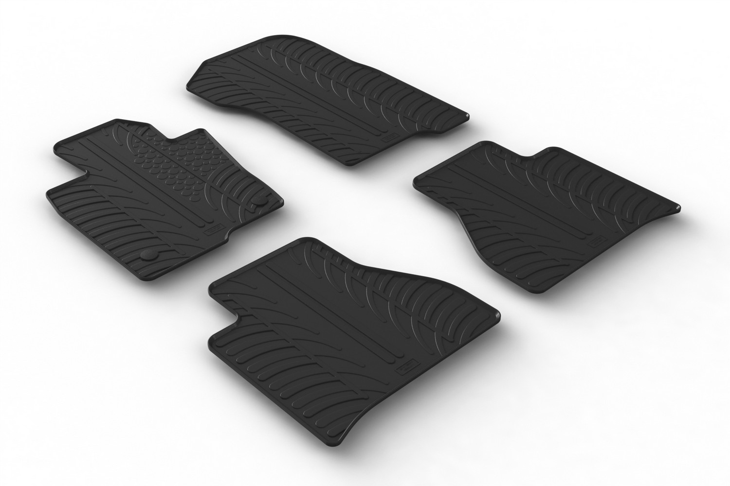 Car mats suitable for Mercedes-Benz X-Class (W470) 2018-2020 Rubbasol rubber