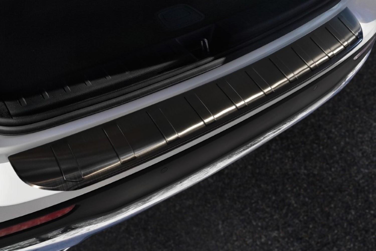 Protection de seuil de coffre convient à Mercedes-Benz GLB (X247) 2019-présent acier inox brossé anthracite