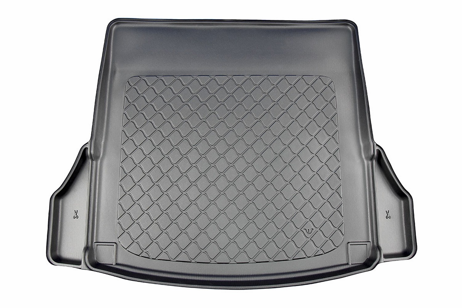 Boot mat suitable for Mercedes-Benz CLA (C118) 2019-present 4-door saloon Guardliner anti slip PE/TPE rubber