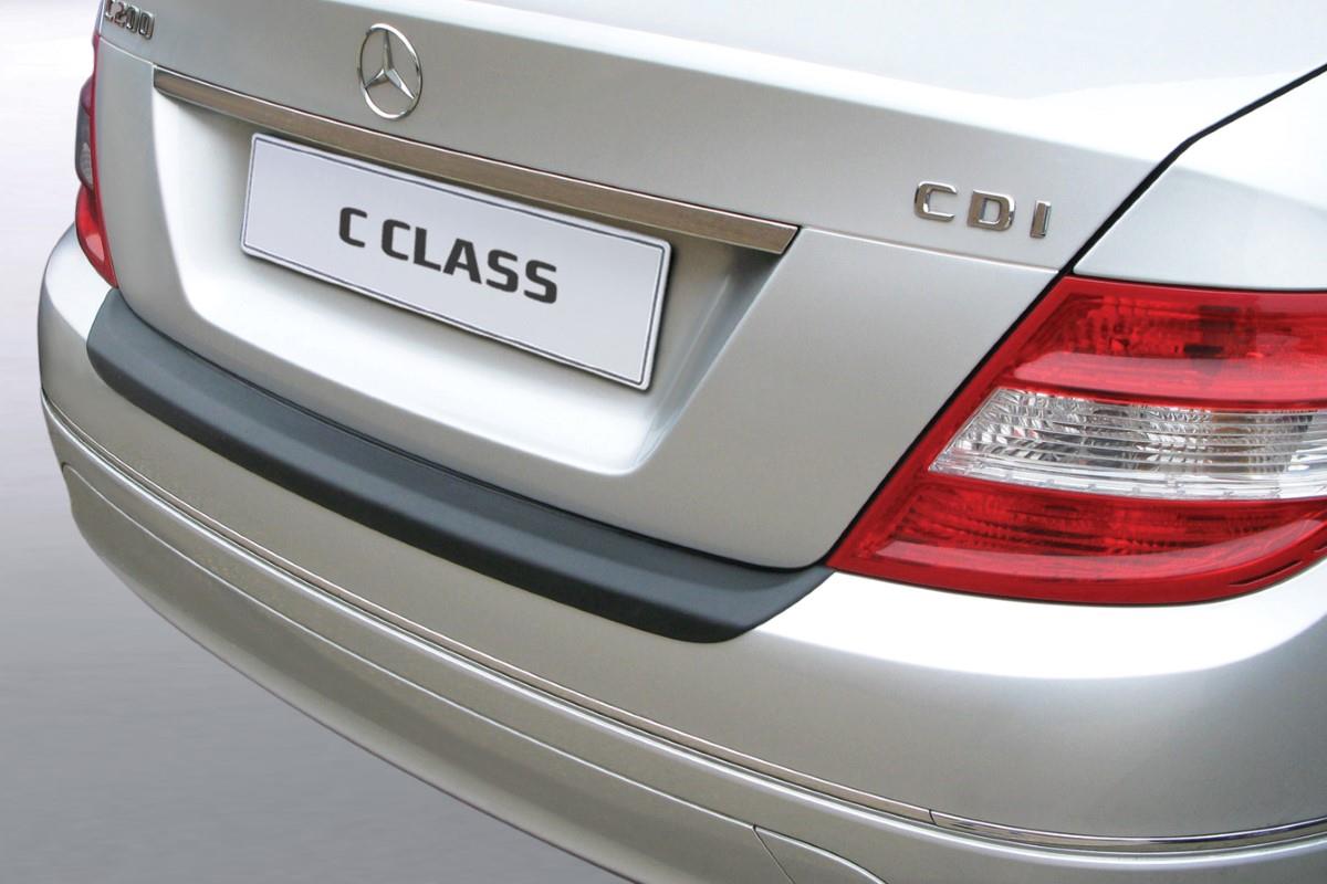 Protection de seuil de coffre convient à Mercedes-Benz Classe C (W204) 2007-2011 4 portes tricorps ABS - noir mat