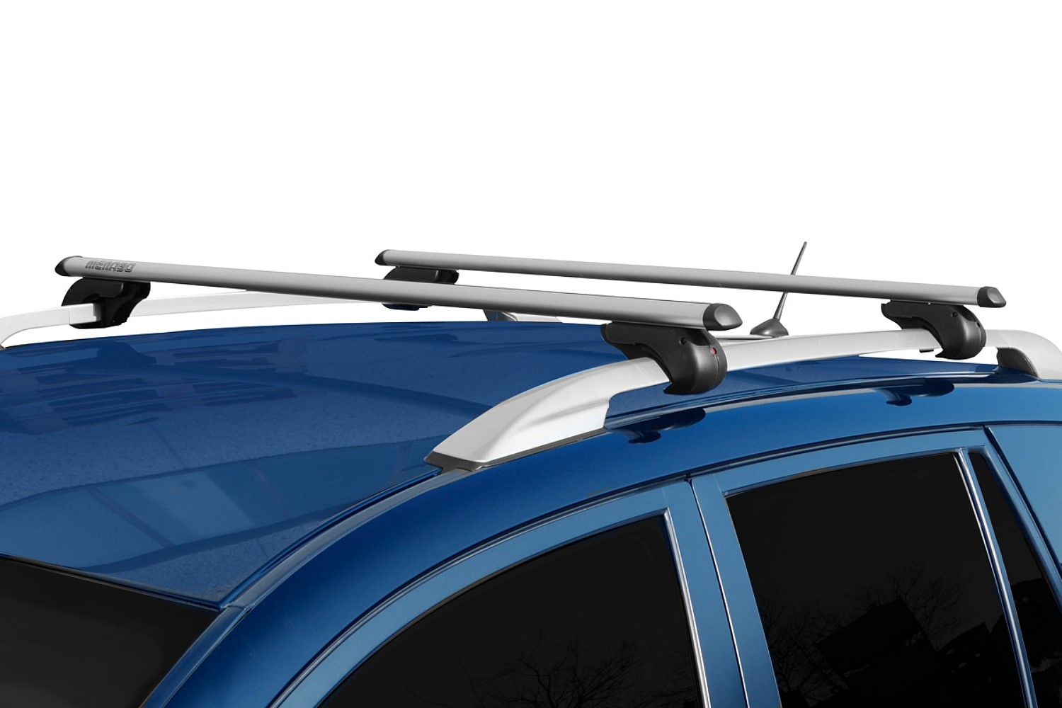 Dachträger passend für Volkswagen T-Cross (C1) 2018-heute Menabo Brio Silber