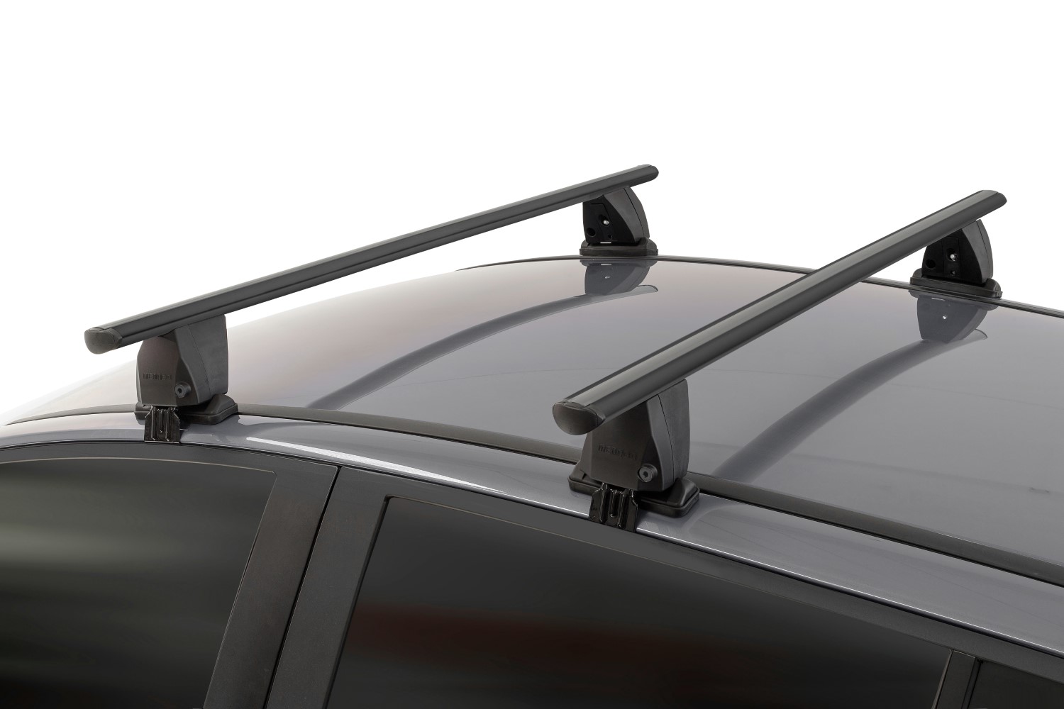 Barres de toit convient à Fiat 500e 2020-présent 3 portes bicorps Menabo Delta noir