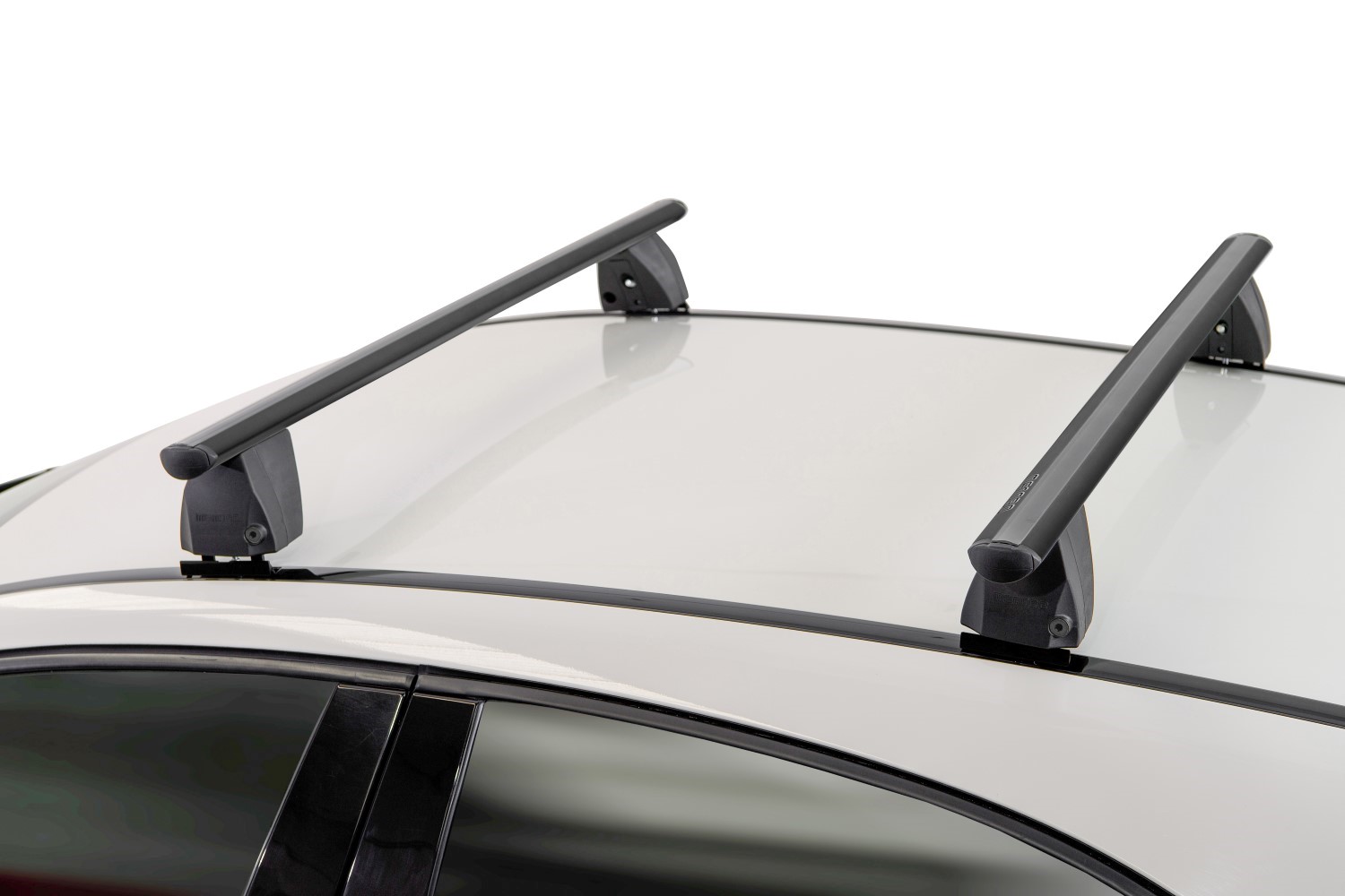 Barres de toit convient à Tesla Model S 2012-2016 5 portes bicorps Menabo Delta noir