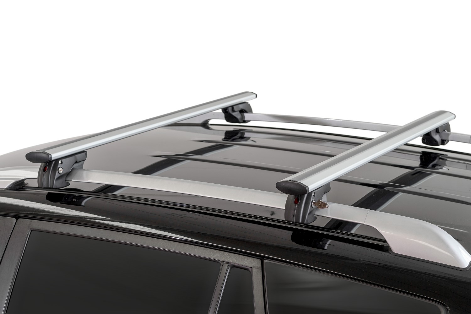 Barres de toit convient à Acura TSX II Sport Wagon 2011-2014 break Menabo Jackson aero argent