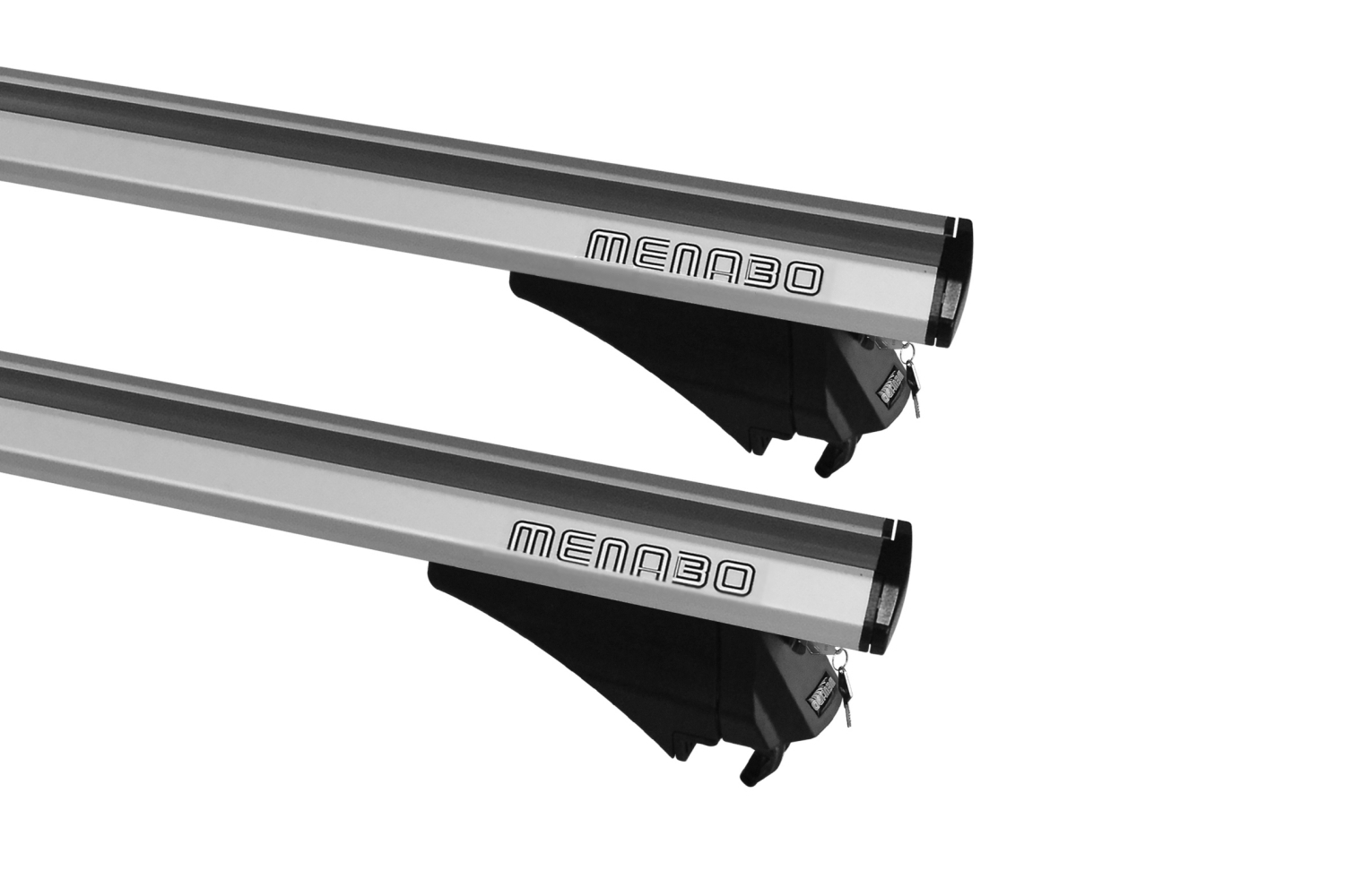 Menabo Leopard roof bars set silver - Dachträger / Relingträger Satz Silber - dakdragers set zilver - jeu de barres de toit argent (2) Menabo Leopard roof bars set silver - Dachträger / Relingträger Satz Silber - dakdragers set zilver - jeu de barres de toit argent (2)