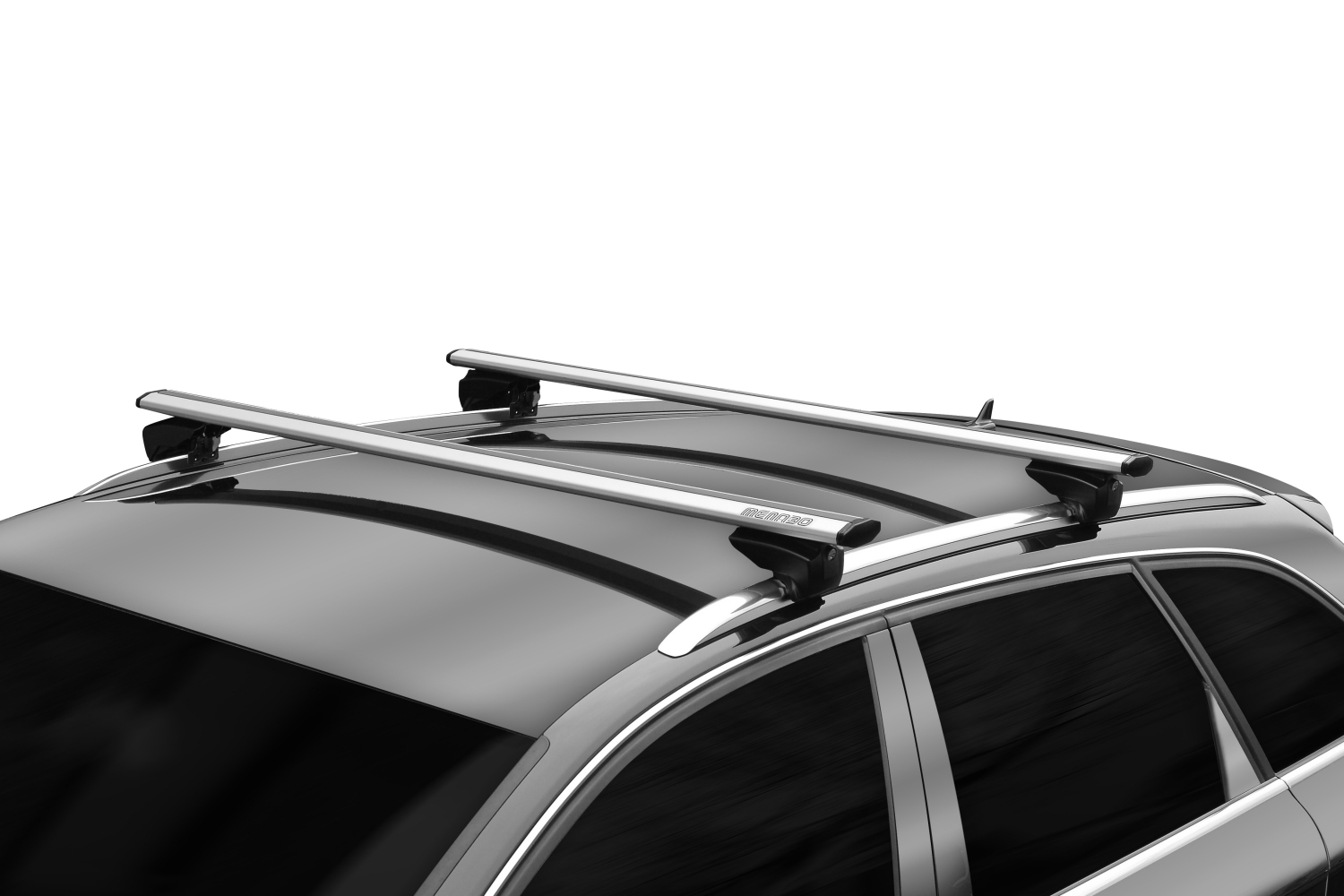 Dachträger passend für Acura RDX III 2018-heute Menabo Lince XL Silber