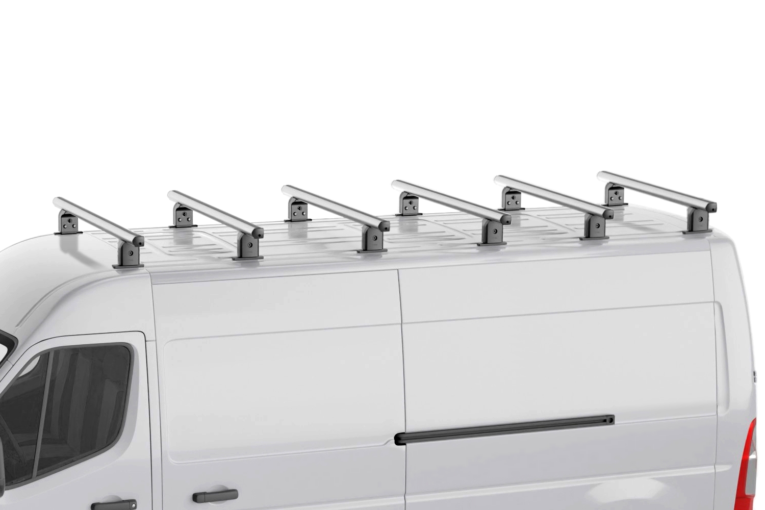 Barres de toit convient à Volkswagen Crafter I 2006-2017 Menabo Professional Airdyn aluminium - 6 barres