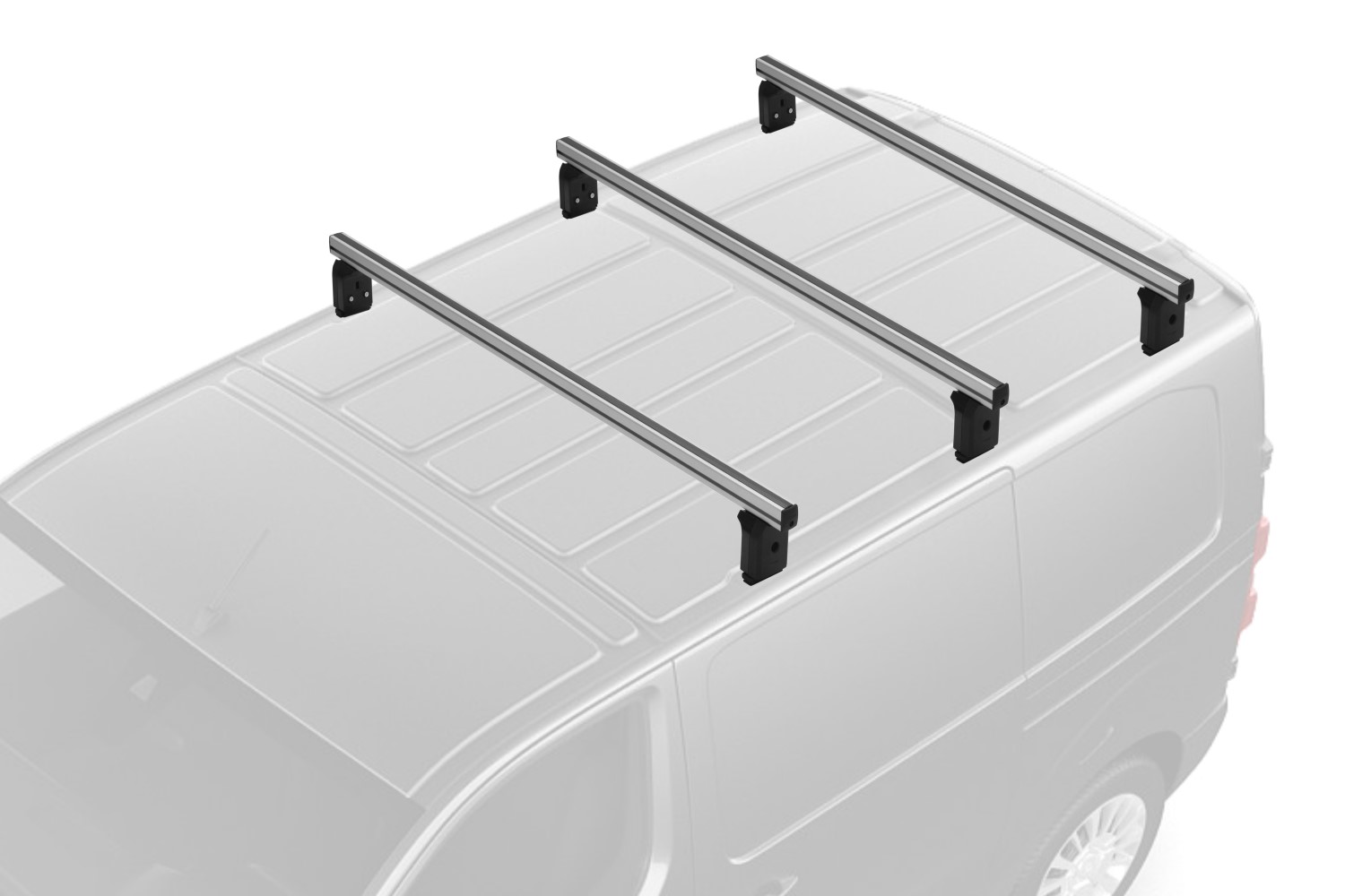 Dakdragers geschikt voor Toyota ProAce Verso II 2016-heden Menabo Professional aluminium - 3 dragers